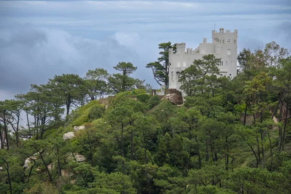 Pohled Hrad Sintra Také Známý Jako Hrad Vřesovišť Postavený Skalnatém — Stock fotografie