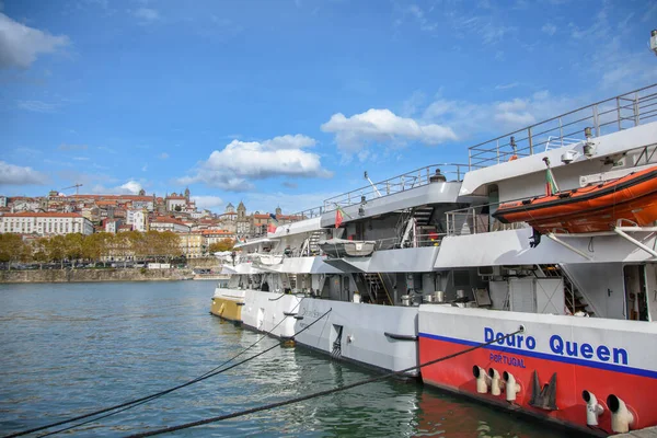 Portugal Portugal October 2022 Traditional Passenger Boats Douro River — 图库照片