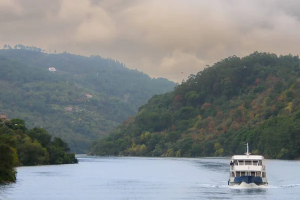 stock image Scenic view on the ship at Douro Valley in Portugal