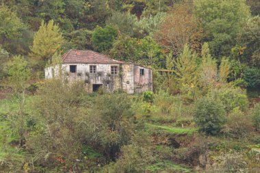 Güzel Douro mimarisinin manzaralı çekimi, Portekiz