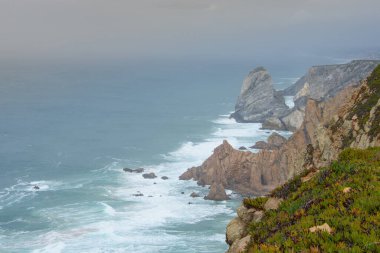 Cape Roca (Cabo da Roca), the westernmost point of Europe in Sintra, Portugal 