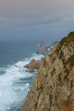 Cape Roca (Cabo da Roca), the westernmost point of Europe in Sintra, Portugal 