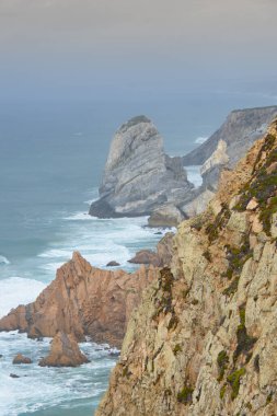 Cape Roca (Cabo da Roca), the westernmost point of Europe in Sintra, Portugal 