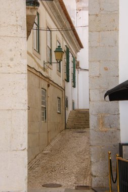 Portekiz 'in Lizbon' un batısındaki Cascais sahil beldesi manzarası