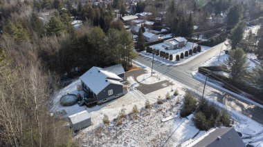 panoramic view on winter landscape