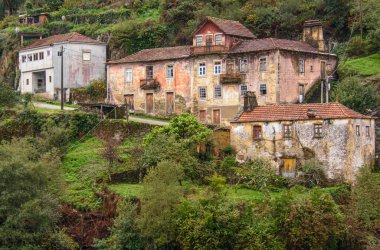 Landscape and architectural view along the Douro Valley in Portugal