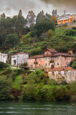 Landscape and architectural view along the Douro Valley in Portugal