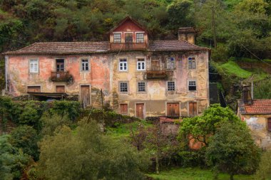 Landscape and architectural view along the Douro Valley in Portugal
