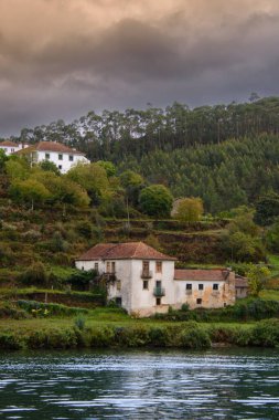 Landscape and architectural view along the Douro Valley in Portugal
