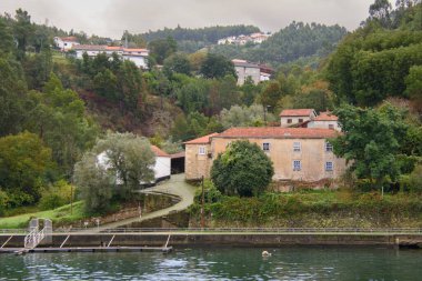 Landscape and architectural view along the Douro Valley in Portugal
