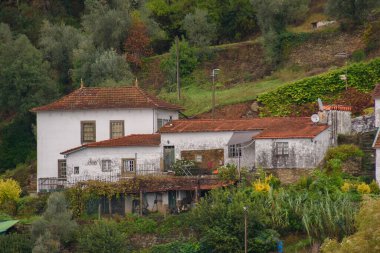Landscape and architectural view along the Douro Valley in Portugal