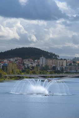 Architecture of the pretty city of Coimbra in the west of Portugal