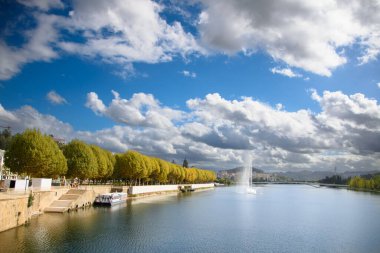 Architecture of the pretty city of Coimbra in the west of Portugal