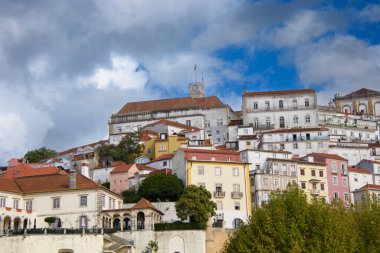 Architecture of the pretty city of Coimbra in the west of Portugal
