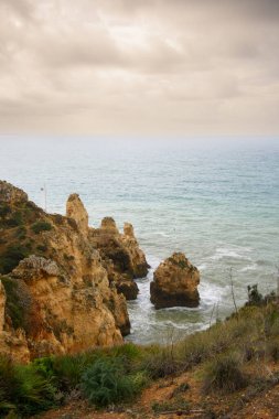 View of the Ponta da Piedade near the city of Lagos in Portugal