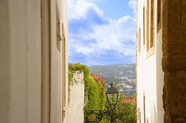 Architecture of the pretty city of Coimbra in the west of Portugal