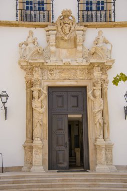 Architecture of pretty city of Coimbra in Portugal