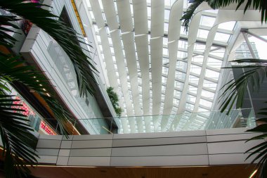 Miami, Florida, ABD 'deki Brickell şehir merkezinin modern mimarisi