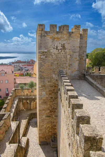 Veduta Della Città Lisbona Portogallo Della Sua Architettura Dal Castello — Foto Stock