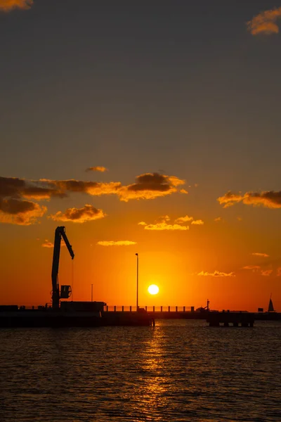 stock image Beautiful sunset in the port of Key West in the far south of Florida