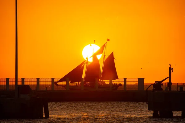 Florida Nın Güneyindeki Key West Limanında Güzel Bir Gün Batımı — Stok fotoğraf