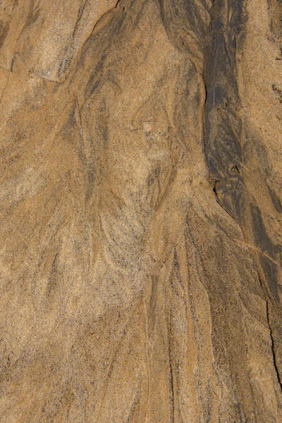 Tekstura Piasku Strumienia Wody Źródlanej Pobliżu Jeziora Kanadyjskim Lesie — Zdjęcie stockowe