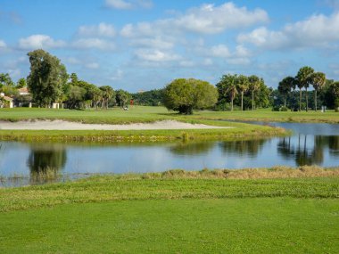 Güney Florida 'daki Amerikan golf kulübü.