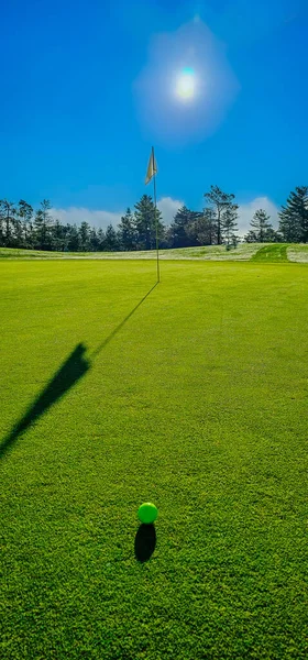 Tidig Morgon Golfbana Quebec Kanada — Stockfoto