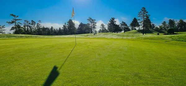 Vroege Ochtend Een Golfbaan Quebec Canada — Stockfoto