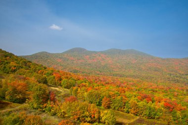 ABD 'deki Jay Peak turizm sahasının renkleri 