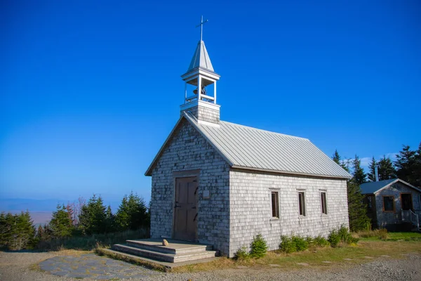 stock image view of the church in the mountains