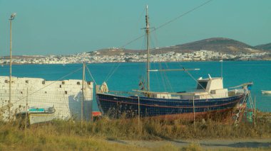 Yunanistan 'da bir balıkçı teknesi