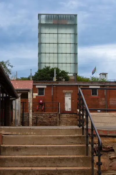 facade view of prison in Johannesburg