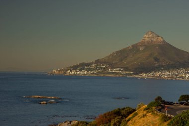 Cape Town 'daki güzel sahil, Güney Afrika, Afrika.