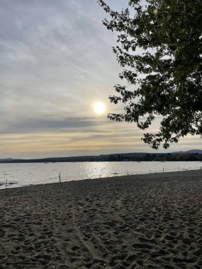 ABD 'de Jay Peak turizm sahasının etrafına sonbahar rengi 