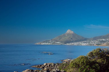 Cape Town 'daki güzel sahil, Güney Afrika, Afrika.