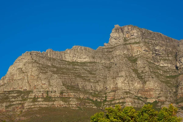 Güney Afrika Cape Town 'daki ünlü Masa Dağı manzarası