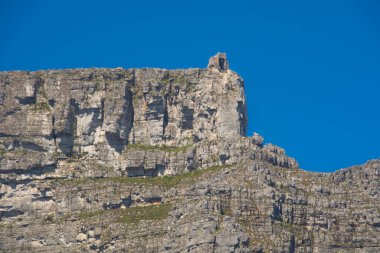 Güney Afrika Cape Town 'daki ünlü Masa Dağı manzarası