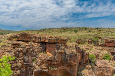 Kanada 'daki ünlü Memphremagog Gölü manzarası  