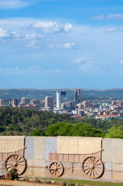 Güney Afrika 'daki Voortrekker Anıtı' nın güzel hava manzarası