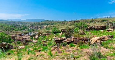 Kanada 'daki ünlü Memphremagog Gölü manzarası  