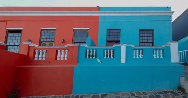 Colorida Arquitectura Del Barrio Malayo Ciudad Del Cabo Sudáfrica — Foto de Stock