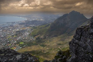 Güney Afrika 'daki Masa Dağı' ndan güzel Cape Town manzarası