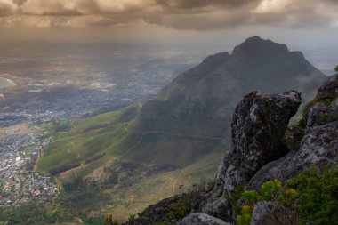 Güney Afrika 'daki Masa Dağı' ndan güzel Cape Town manzarası