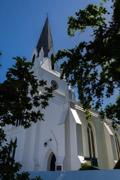 Bonita Iglesia Stellenbosch Bajo Sol Sudafrica — Foto de Stock