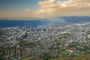 Güney Afrika 'daki Masa Dağı' ndan güzel Cape Town manzarası