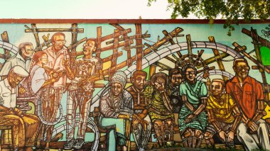 Küçük Havana, Miami Florida, ABD 'de bir duvara grafiti.