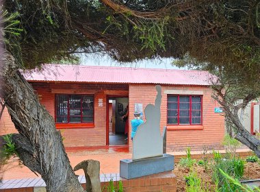 Güney Afrika 'daki eski bina.