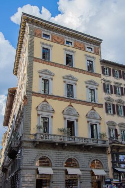 İtalya 'daki Floransa şehrinin güzel mimarisinin manzarası