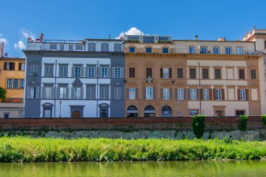 İtalya 'daki Floransa şehrinin güzel mimarisinin manzarası